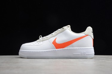 Nike Air Force 1 Low Orange Swoosh --CD0888-100 Casual Shoes Unisex