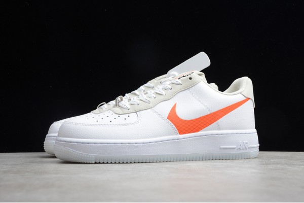 Nike Air Force 1 Low Orange Swoosh --CD0888-100 Casual Shoes Unisex