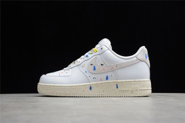 Nike Air Force 1 Low Paint Splatter --CZ0339-100 Casual Shoes Unisex