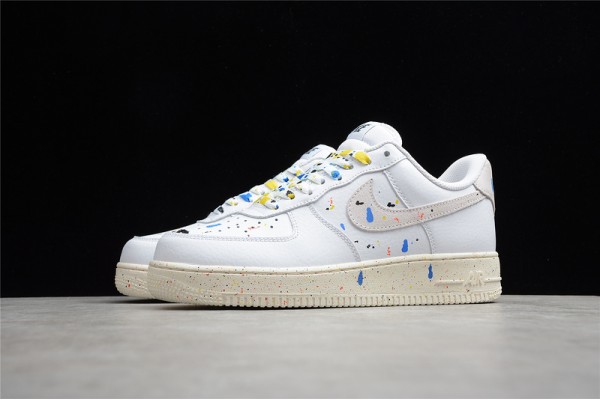 Nike Air Force 1 Low Paint Splatter --CZ0339-100 Casual Shoes Unisex