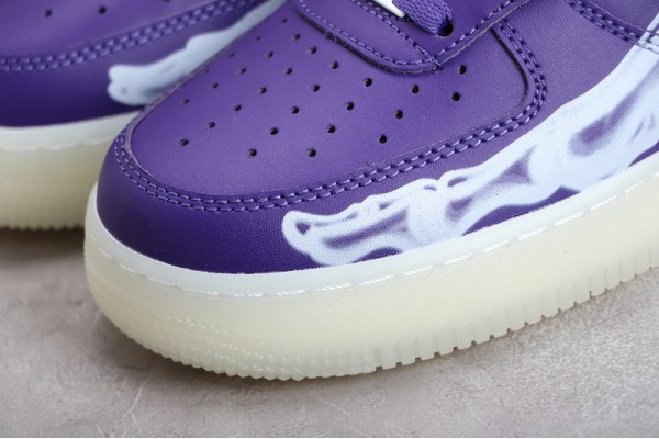 Nike Air Force 1 Low Purple Skeleton ——CU8067-500 Casual Shoes Unisex