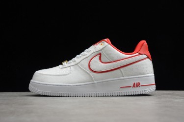 Nike Air Force 1 Low Red --898889-101 Casual Shoes Unisex