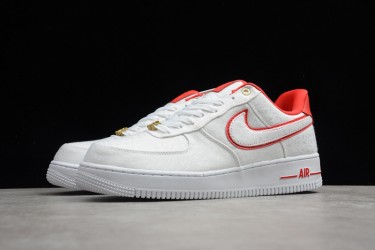 Nike Air Force 1 Low Red --898889-101 Casual Shoes Unisex