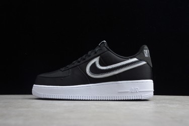 Nike Air Force 1 Low Reverse Stitch - Black --CD0886-001 Casual Shoes Unisex