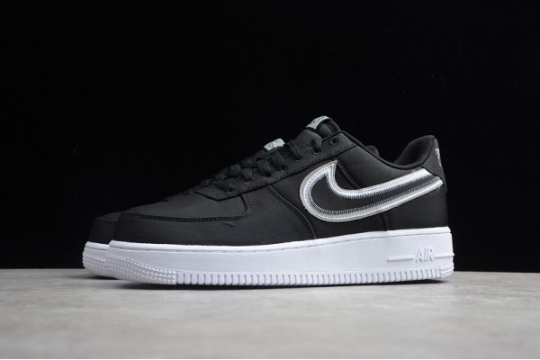 Nike Air Force 1 Low Reverse Stitch - Black --CD0886-001 Casual Shoes Unisex