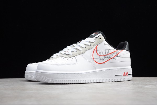 Nike Air Force 1 Low Script Swoosh--CK9257-100 Casual Shoes Unisex