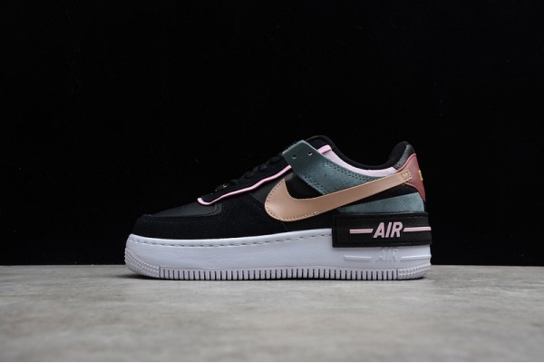 Nike Air Force 1 Low Shadow Black Light Arctic Pink --CU5315-001 Casual Shoes Women