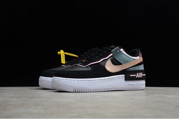 Nike Air Force 1 Low Shadow Black Light Arctic Pink --CU5315-001 Casual Shoes Women