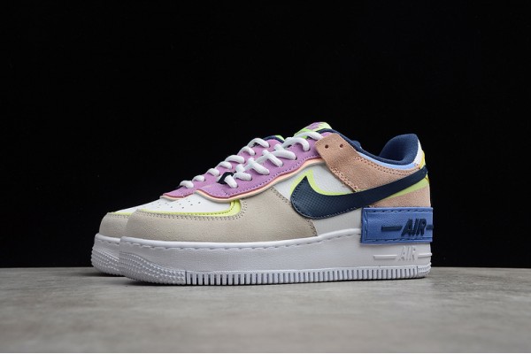 Nike Air Force 1 Low Shadow Crimson Tint Volt --CU8591-001 Casual Shoes Women