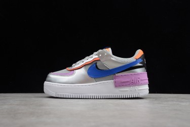 Nike Air Force 1 Low Shadow Metallic Silver --CW6030-001 Casual Shoes Women