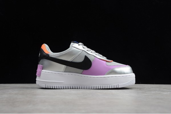 Nike Air Force 1 Low Shadow Metallic Silver --CW6030-001 Casual Shoes Women