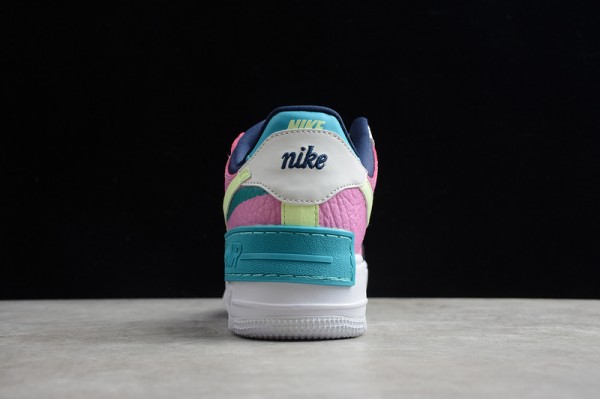 Nike Air Force 1 Low Shadow Multi-Color --CK3172-001 Casual Shoes Women