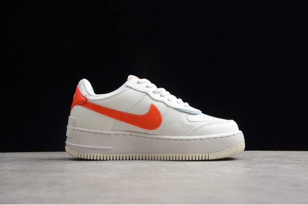 Nike Air Force 1 Low Shadow SE Team Orange Blue --CQ9503-100 Casual Shoes Women