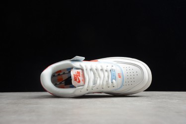 Nike Air Force 1 Low Shadow SE Team Orange Blue --CQ9503-100 Casual Shoes Women