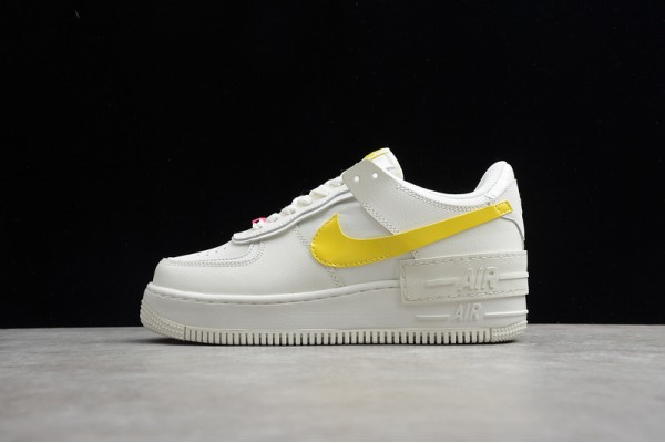 Nike Air Force 1 Low Shadow Sail Opti Yellow --CZ0375-100 Casual Shoes Women