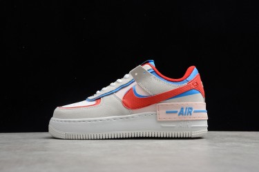 Nike Air Force 1 Low Shadow Sail Royal Red --CU8591-100 Casual Shoes Women