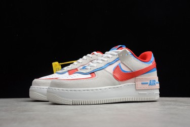 Nike Air Force 1 Low Shadow Sail Royal Red --CU8591-100 Casual Shoes Women