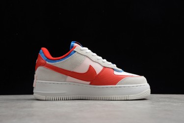 Nike Air Force 1 Low Shadow Sail Royal Red --CU8591-100 Casual Shoes Women