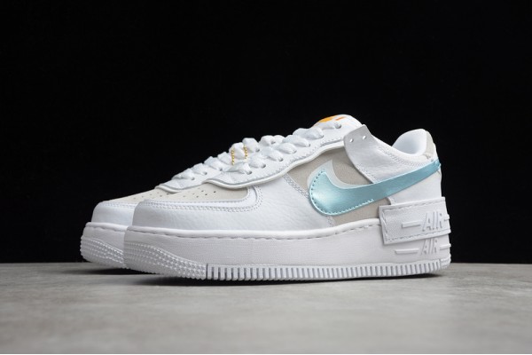 Nike Air Force 1 Low Shadow White Glacier Ice --DA4286-100 Casual Shoes Women