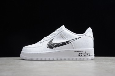 Nike Air Force 1 Low Sketch - Black --CW7581-101 Casual Shoes Unisex