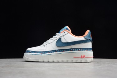 Nike Air Force 1 Low Swoosh Chain --CK9708-100 Casual Shoes Women