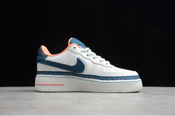 Nike Air Force 1 Low Swoosh Chain --CK9708-100 Casual Shoes Women