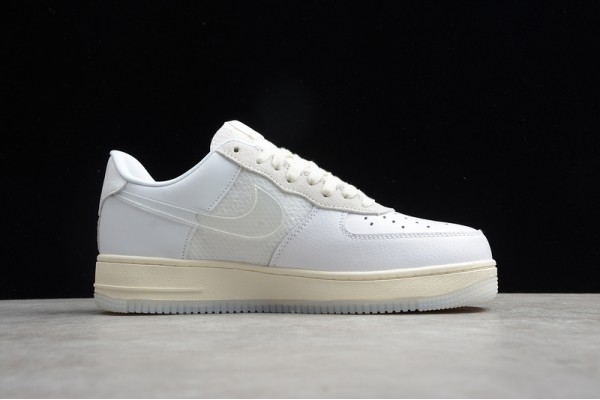 Nike Air Force 1 Low Transparent Swoosh --CV3040-100 Casual Shoes Unisex