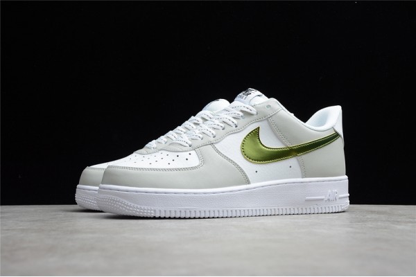 Nike Air Force 1 Low White Iridescent Swoosh --DC9029-100 Casual Shoes Unisex