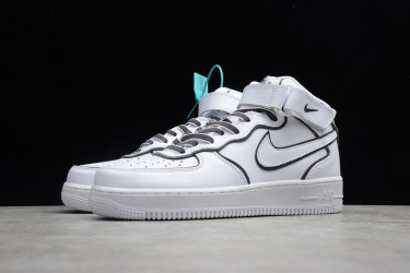 Nike Air Force 1 Mid 07 Black White --368742-810 Casual Shoes Unisex