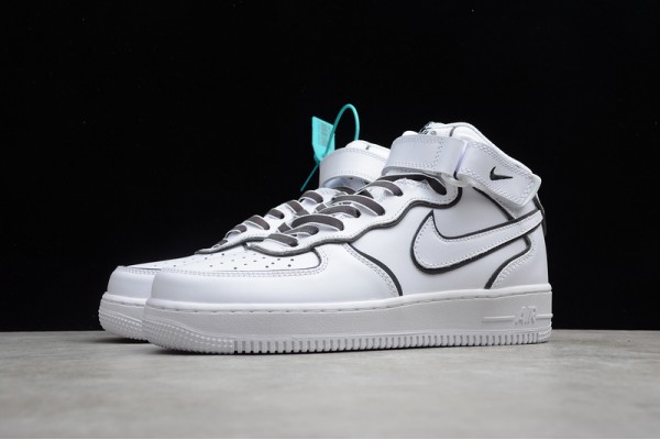 Nike Air Force 1 Mid 07 Black White --368742-810 Casual Shoes Unisex