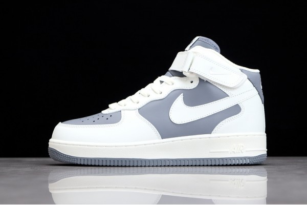 Nike Air Force 1 Mid 07 White Gray --LZ6819-609 Casual Shoes Unisex