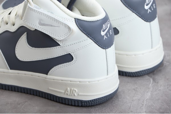 Nike Air Force 1 Mid 07 White Gray --LZ6819-609 Casual Shoes Unisex