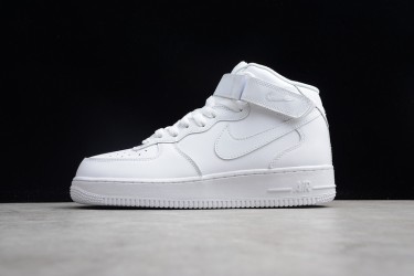 Nike Air Force 1 Mid All white --315123-111 Casual Shoes Unisex