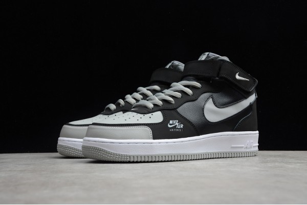 Nike Air Force 1 Mid Black Gray --BQ6819-008 Casual Shoes Unisex