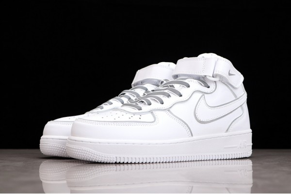 Nike Air Force 1 Mid Black White --369733-809 Casual Shoes Unisex