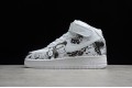 Nike Air Force 1 Mid Black White --AQ8020-100 Casual Shoes Unisex