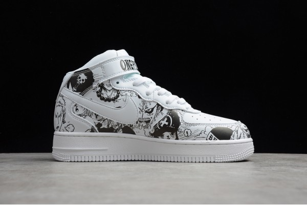 Nike Air Force 1 Mid Black White --AQ8020-100 Casual Shoes Unisex