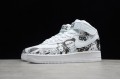 Nike Air Force 1 Mid Black White --AQ8020-100 Casual Shoes Unisex