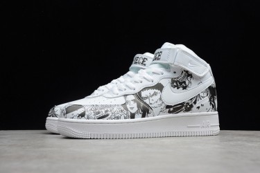 Nike Air Force 1 Mid Black White --AQ8020-100 Casual Shoes Unisex