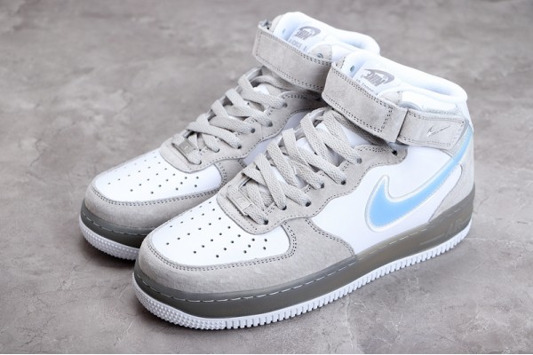 Nike Air Force 1 Mid Blue Gray --BQ9925-102 Casual Shoes Unisex