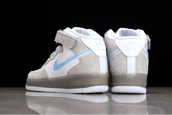 Nike Air Force 1 Mid Blue Gray --BQ9925-102 Casual Shoes Unisex