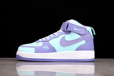 Nike Air Force 1 Mid Blue Purple --CV3039-107 Casual Shoes Unisex