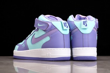 Nike Air Force 1 Mid Blue Purple --CV3039-107 Casual Shoes Unisex