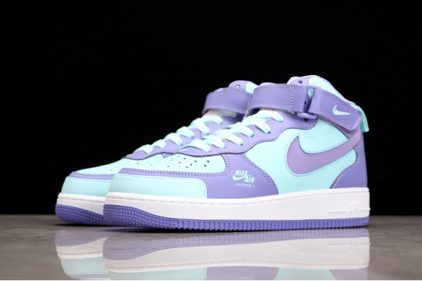 Nike Air Force 1 Mid Blue Purple --CV3039-107 Casual Shoes Unisex