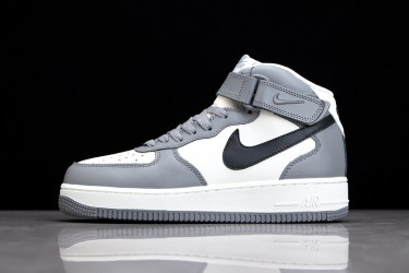 Nike Air Force 1 Mid Gray Black --AQ3778-994 Casual Shoes Unisex