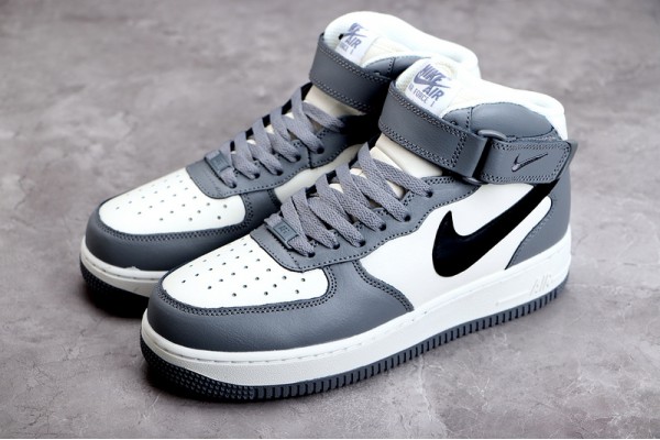 Nike Air Force 1 Mid Gray Black --AQ3778-994 Casual Shoes Unisex