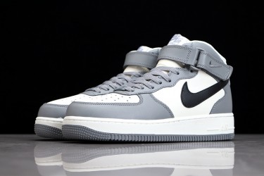 Nike Air Force 1 Mid Gray Black --AQ3778-994 Casual Shoes Unisex