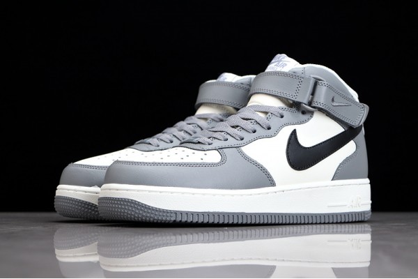 Nike Air Force 1 Mid Gray Black --AQ3778-994 Casual Shoes Unisex