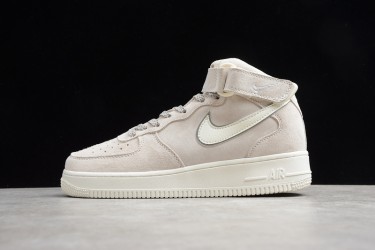 Nike Air Force 1 Mid Gray White --315121-048 Casual Shoes Unisex