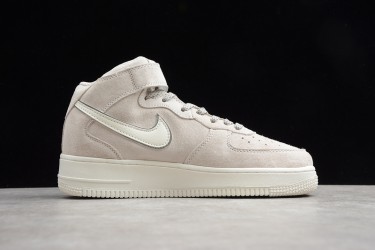 Nike Air Force 1 Mid Gray White --315121-048 Casual Shoes Unisex